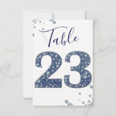 Denim & Diamonds Bling Glitter Tafelnummer 23 (Achterkant)