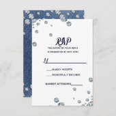 Denim & Diamonds Blue Jeans Bling Glam RSVP (Voorkant / Achterkant)