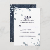 Denim & Diamonds Blue Jeans Bling Glam RSVP (Voorkant / Achterkant)