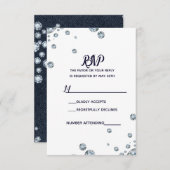 Denim & Diamonds Blue Jeans Bling Glam RSVP (Voorkant / Achterkant)