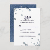 Denim & Diamonds Blue Jeans Bling Glam RSVP (Voorkant / Achterkant)