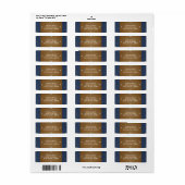 Denim & Diamonds Broeken Label Uitnodiging Feest (Full Sheet)