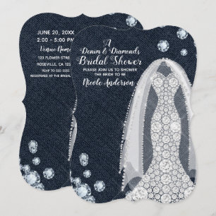 Denim & Diamonds Bruiloft met een moderne, rustiek Kaart