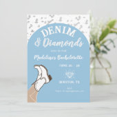 Denim Diamonds Cowgirl Arch Bachelorette Route Kaart (Staand voorkant)