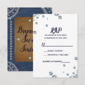 Denim & Diamonds Cuir Bling Glam Jean RSVP (Devant / Derrière)