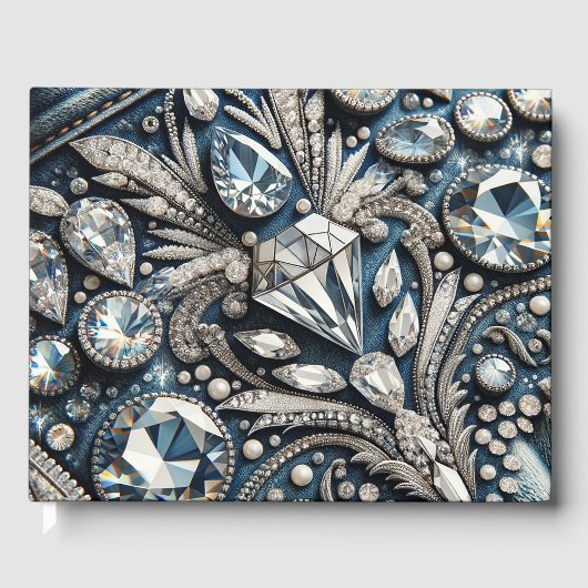 Denim & Diamonds Edelsteen Bling Jean Gastenboek (Voorkant)