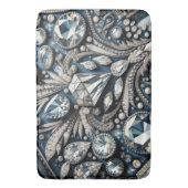 Denim & Diamonds edelsteen Bling spijkerbroek Badmat (Voorkant Verticaal)