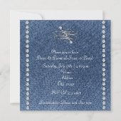 Denim & Diamonds Emblem Sweet 16 Invitation (Dos)