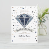 Denim Diamonds Fun Bachelorette Party Route Kaart (Staand voorkant)