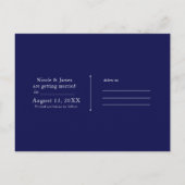 Denim & Diamonds Gestrooide Bling Uitnodiging (Achterkant)