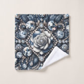 Denim & Diamonds Glam Bling Bijoux Roses (Gant de toilette)