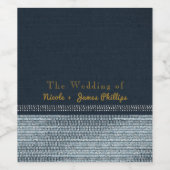 Denim & Diamonds Glam Bling Élégant Étiquettes de  (Étiquettes simples)