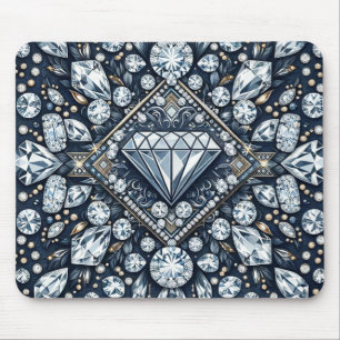 Denim & Diamonds Glam Bling Muismat