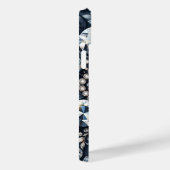 Denim & Diamonds Glam Bling Roos Juwelen Case-Mate iPhone Case (Achterkant / Rechts)