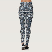 Denim & Diamonds Glam Bling Roos Juwelen Leggings (Achterkant)