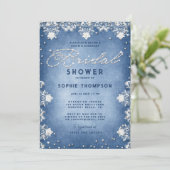 Denim Diamonds Glitter Kant Modern Vrijgezellenfee Kaart (Staand voorkant)