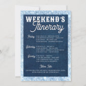 Denim Diamonds Laatste Rodeo Cowgirl Bachelorette Kaart (Achterkant)