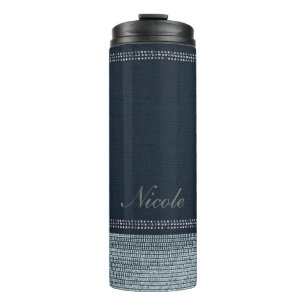 Denim & Diamonds Pailletten Glam Glitter Fonkeling Thermosbeker