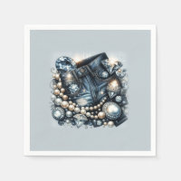 Denim Diamonds & Parels Broek Bling Feestje