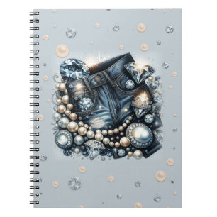 Denim Diamonds & Parels Broek Bling Notitieboek