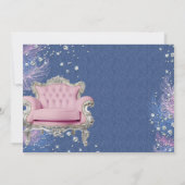 Denim & Diamonds Princess Roze en Zilver Kaart (Achterkant)