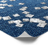 Denim & Diamonds Scattered Bling Poster Banner (Hoek)