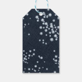 Denim & Diamonds Verspreide Bling Party Favor Cadeaulabel (Achterkant)