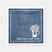 Denim en Daisys Servet (Voorkant)