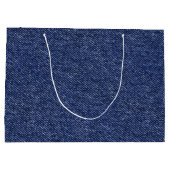 Denim en diamanten bruidskaarttas groot cadeauzakje (Achterkant)