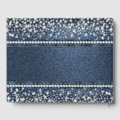 Denim en diamanten gastenboek (Achterkant)