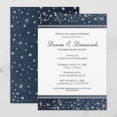 Denim en Diamanten Kaart (Voorkant / Achterkant)