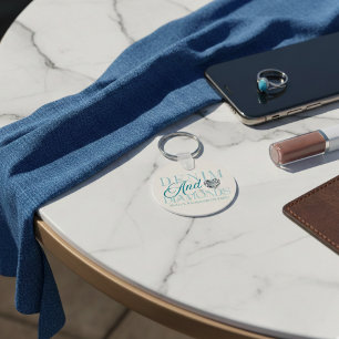 Denim en diamanten - Western vrijgezellenontwerp Sleutelhanger