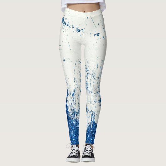 Denim en glitters leggings (Voorkant)