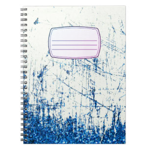 Denim en glittersamenstelling schrift notitieboek