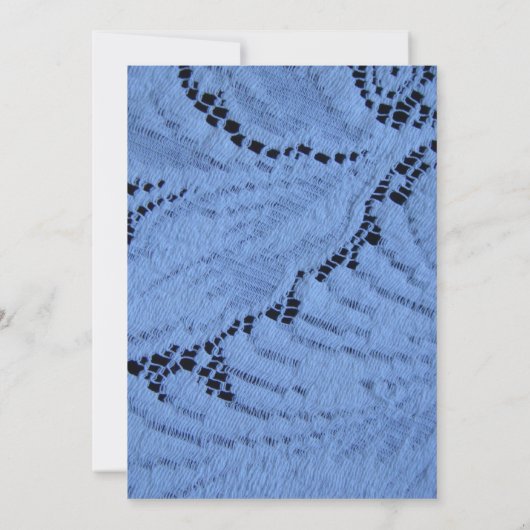 Denim en kant bruiloft uitnodiging (Achterkant)