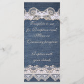  Denim en Kant Programma Rack Kaart (Achterkant)