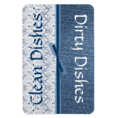 Denim en Kant Vaatwasser Magneet (Verticaal)