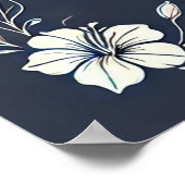 Denim en Wit Minimale Lijst Bijbelverzen Poster (Hoek)