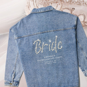 Denim et diamants Rhinestones Bride Bachelorette