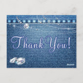 Denim et Diamonds Merci Cartes (Dos)