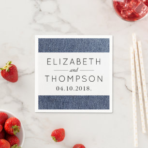 Denim Fabric, Denim Texture, Blue Denim, Wedding Servetten