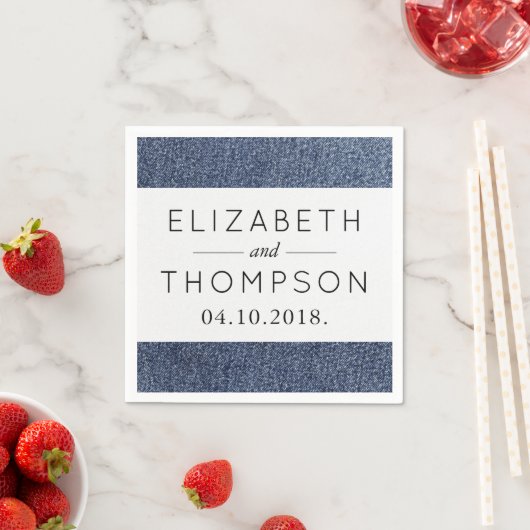 Denim Fabric, Denim Texture, Blue Denim, Wedding Servetten (Insitu)