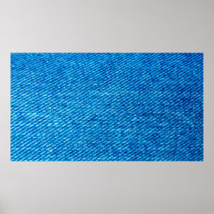 Denim fabric jeans blauwe jeans poster