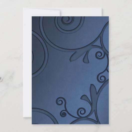 Denim Faire-part de mariage (Dos)