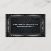 Denim | Fancy zwart Lijst Visitekaartje (Achterkant)