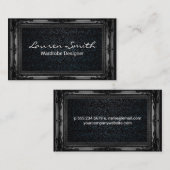 Denim | Fancy zwart Lijst Visitekaartje (Voorkant / Achterkant)