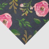 Denim Fleur Tissue Paper Tissuepapier (Detail)