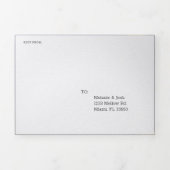 Denim & Fleurs sauvages Mariage Invitation Tri-Fol (Page de couverture)