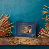 Denim Frameless Family Foto Easel Terug Fotoplaat (Zijkant)