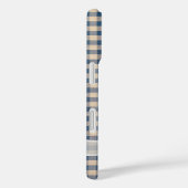 Denim Gingham met witte boog Case-Mate iPhone Case (Achterkant / Rechts)